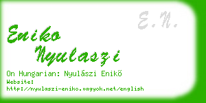 eniko nyulaszi business card
